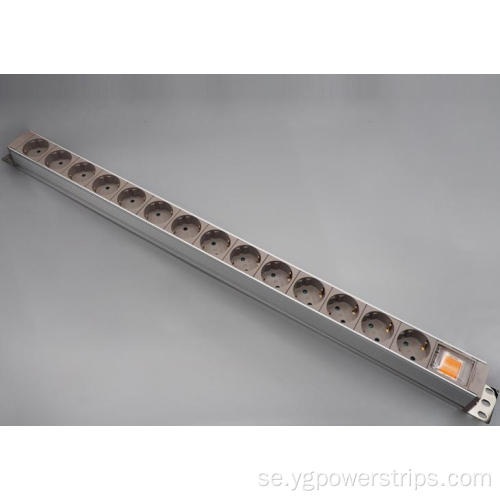 14-outlet EU/Tyskland Standard PDU Power Strip